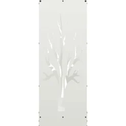 VIDAXL - Portant de bois chauffage blanc 40x30x80 cm