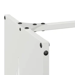 VIDAXL - Portant de bois chauffage blanc 40x30x80 cm