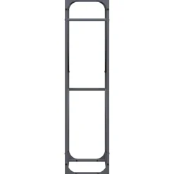 VIDAXL - Portant de bois chauffage anthracite 40x25x100 cm