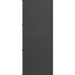 VIDAXL - Portant de bois chauffage noir 40x30x75 cm