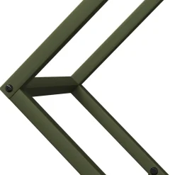 VIDAXL - Portant de bois chauffage vert olive 60x25x60 cm