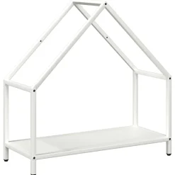 VIDAXL - Portant de bois chauffage blanc 60x25x60 cm
