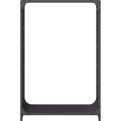 VIDAXL - Portant de bois chauffage noir 60x28x90 cm acier laminé à froid
