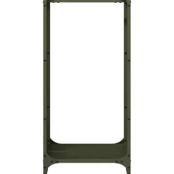 VIDAXL - Portant de bois chauffage vert olive 40x30x80 cm