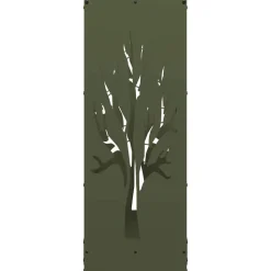 VIDAXL - Portant de bois chauffage vert olive 40x30x80 cm