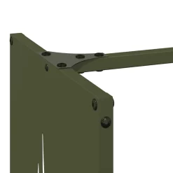 VIDAXL - Portant de bois chauffage vert olive 40x30x80 cm