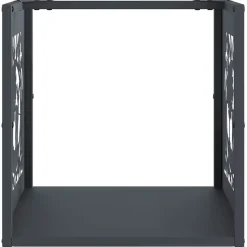 VIDAXL - Portant de bois chauffage anthracite 40x40x40 cm