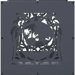 VIDAXL - Portant de bois chauffage anthracite 40x40x40 cm