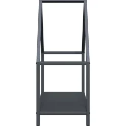 VIDAXL - Portant de bois chauffage anthracite 60x25x60 cm