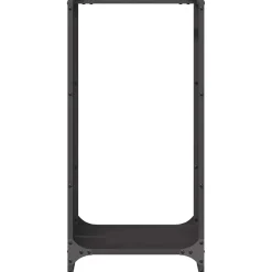 VIDAXL - Portant de bois chauffage noir 40x30x80 cm