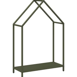 VIDAXL - Portant de bois chauffage vert olive 60x25x90 cm