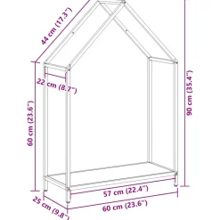 VIDAXL - Portant de bois chauffage vert olive 60x25x90 cm