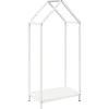 VIDAXL - Portant de bois chauffage blanc 40x25x90 cm