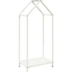 VIDAXL - Portant de bois chauffage blanc 40x25x90 cm