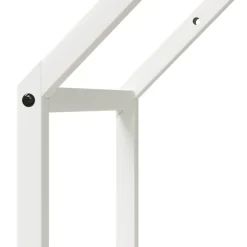 VIDAXL - Portant de bois chauffage blanc 40x25x90 cm