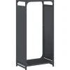 VIDAXL - Portant de bois chauffage anthracite 44x28x90 cm
