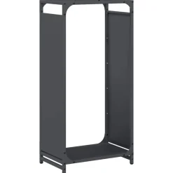 VIDAXL - Portant de bois chauffage anthracite 44x28x90 cm