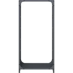 VIDAXL - Portant de bois chauffage anthracite 44x28x90 cm