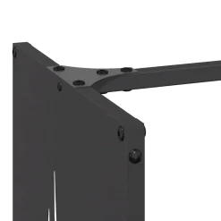 VIDAXL - Portant de bois chauffage noir 40x30x80 cm