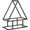 VIDAXL - Portant de bois chauffage anthracite 50x25x60 cm