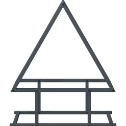 VIDAXL - Portant de bois chauffage anthracite 50x25x60 cm