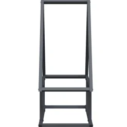 VIDAXL - Portant de bois chauffage anthracite 50x25x60 cm