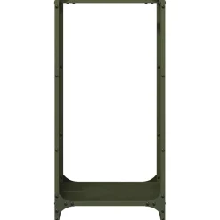 VIDAXL - Portant de bois chauffage vert olive 40x30x80 cm