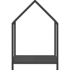 VIDAXL - Portant de bois chauffage noir 40x25x60 cm