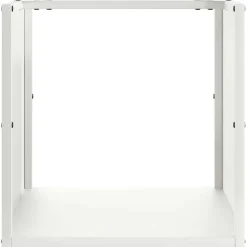 VIDAXL - Portant de bois chauffage blanc 40x40x40 cm