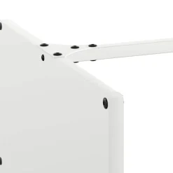 VIDAXL - Portant de bois chauffage blanc 40x40x40 cm