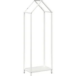 VIDAXL - Portant de bois chauffage blanc 40x25x120 cm