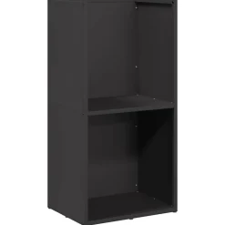 VIDAXL - Portant de bois chauffage noir 40x30x80 cm