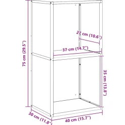 VIDAXL - Portant de bois chauffage vert olive 40x30x75 cm