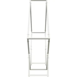 VIDAXL - Portant de bois chauffage blanc 100x25x100 cm