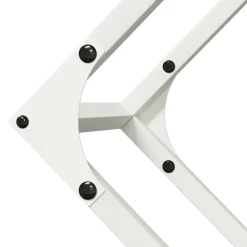 VIDAXL - Portant de bois chauffage blanc 100x25x100 cm