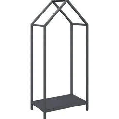 VIDAXL - Portant de bois chauffage anthracite 40x25x90 cm