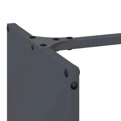 VIDAXL - Portant de bois chauffage anthracite 40x30x80 cm