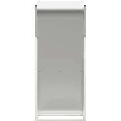 VIDAXL - Portant de bois chauffage blanc 69,5x35x81 cm