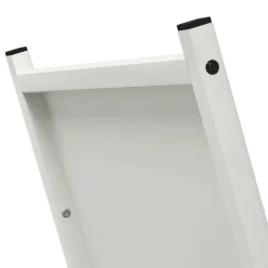 VIDAXL - Portant de bois chauffage blanc 69,5x35x81 cm