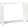 VIDAXL - Portant de bois chauffage blanc 90x28x65 cm