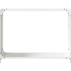 VIDAXL - Portant de bois chauffage blanc 90x28x65 cm