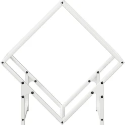 VIDAXL - Portant de bois chauffage blanc 50x25x50 cm