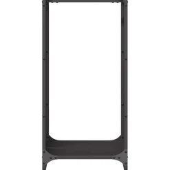 VIDAXL - Portant de bois chauffage noir 40x30x80 cm