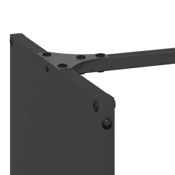 VIDAXL - Portant de bois chauffage noir 40x30x80 cm