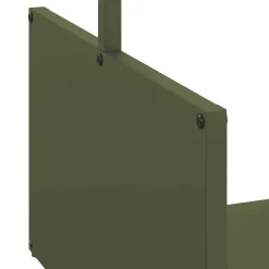 VIDAXL - Portant de bois chauffage vert olive 40x40x40 cm