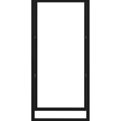 VIDAXL - Portant de bois de chauffage noir 55x30x116 cm acier