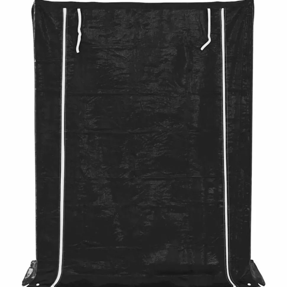 VIDAXL - Portant de bois de chauffage et housse de pluie acier galvanisé