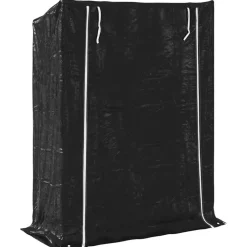 VIDAXL - Portant de bois de chauffage et housse de pluie acier galvanisé