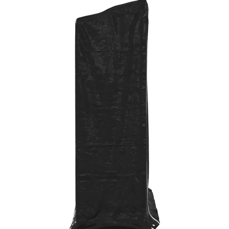 VIDAXL - Portant de bois de chauffage et housse de pluie acier galvanisé