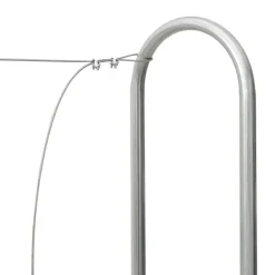 VIDAXL - Portant de bois de chauffage et housse de pluie acier galvanisé